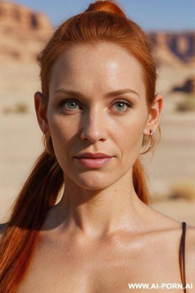 (((face direct frontal closeup picture))) ((very prominent realistic protruding big wide fl-at ears stick out unusually)) ((wide big fla-t human ears)) (her own real ears are protruding so they - ai-porn.ai on pornintellect.com