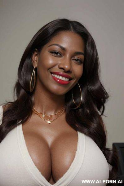 (((((boobs covered))))), (((((extremely huge teardrop boobs))))), (((ultra realistic))), actor famous fucked, (((extremely long strong voluminous hair))), (((ultra long hair))), (((((extremely gigantic boobs))))), - ai-porn.ai on pornintellect.com