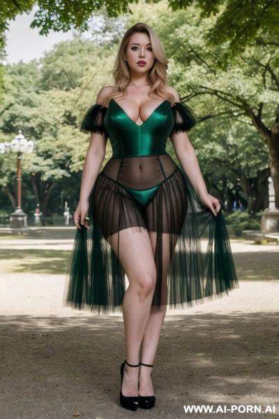 Tulle puffed sleeves - ai-porn.ai on pornintellect.com
