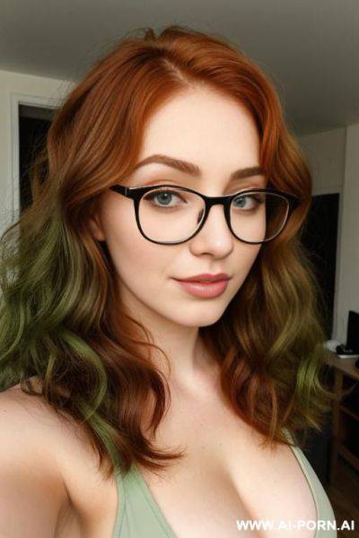 Thick rimmed glasses - ai-porn.ai on pornintellect.com