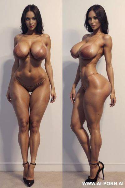(((full body view))) (((full legs view))) (((high heels))) ((huge saggy, droopy boobs with veiny stretch marks all over them)) - ai-porn.ai on pornintellect.com