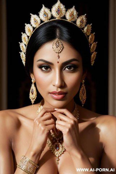 Super bautiful pakistani women, sexy posing, superskinny body, delicate body, tanned skin, pout mouth, full lips - ai-porn.ai - Pakistan on pornintellect.com
