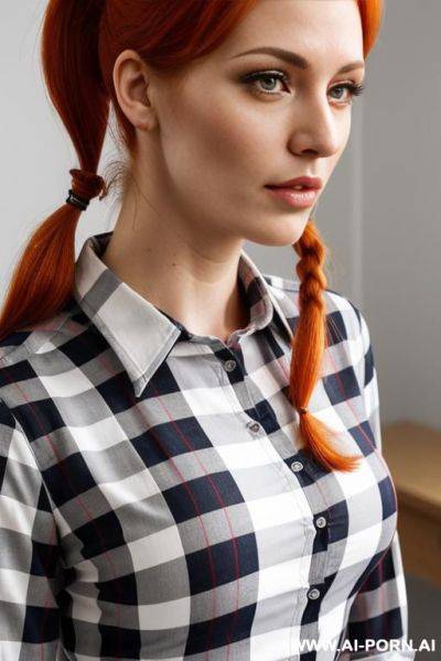 (close up) (plaid shirt) - ai-porn.ai on pornintellect.com