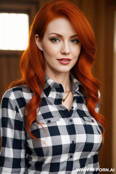 (close up) (tails) (plaid shirt) - ai-porn.ai on pornintellect.com