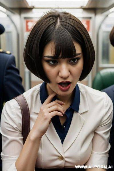 Woman in subway - ai-porn.ai on pornintellect.com