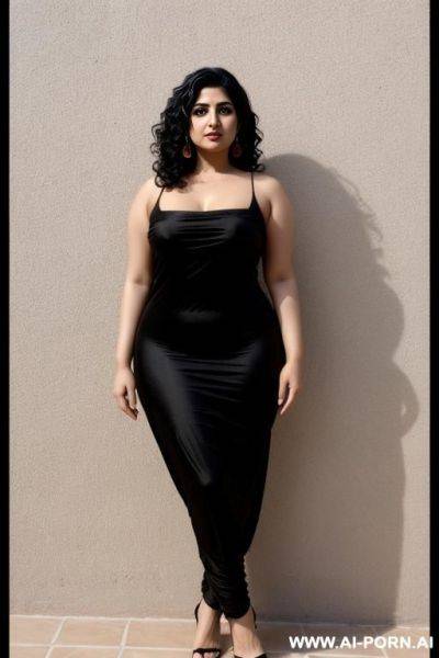 Pakistani irani woman, full body view, dark skin tone, dancing - ai-porn.ai on pornintellect.com