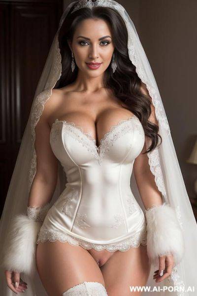 Tight clothes, (tight short-sleeved t-shirt), (short tight shorts), smiling, suburban street, slender thick body, beautiful, huge tits, gigantic breasts, muscular body, (((gigantic round breasts))) (((fit - ai-porn.ai on pornintellect.com