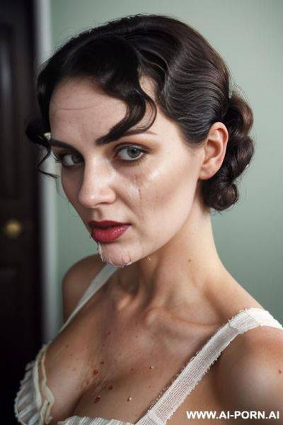 Irish woman with short dark hair - ai-porn.ai on pornintellect.com