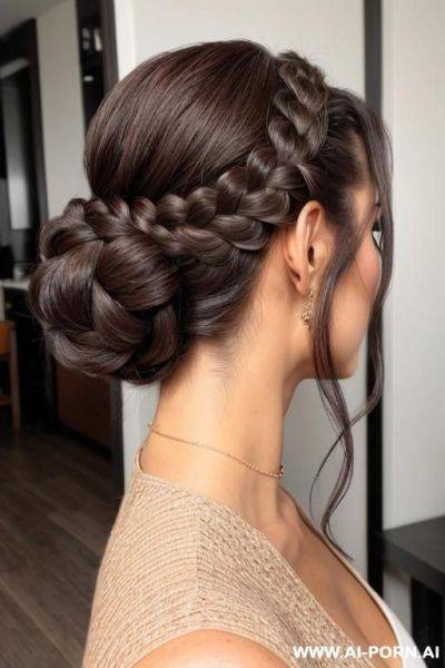 Braided bun - ai-porn.ai on pornintellect.com