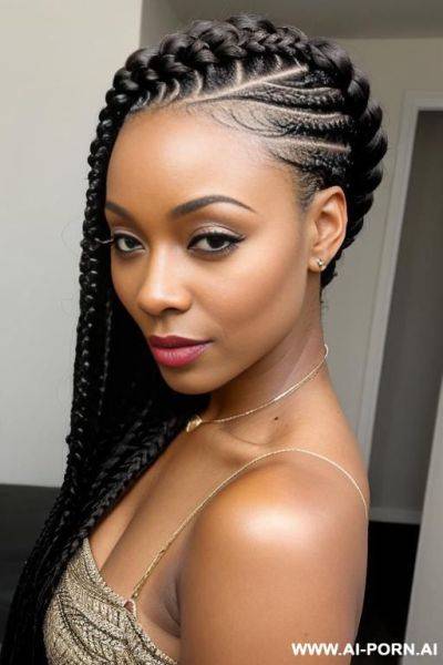 Box braids - ai-porn.ai on pornintellect.com