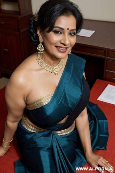 Mature bold housewife, indian sexy dress - ai-porn.ai on pornintellect.com
