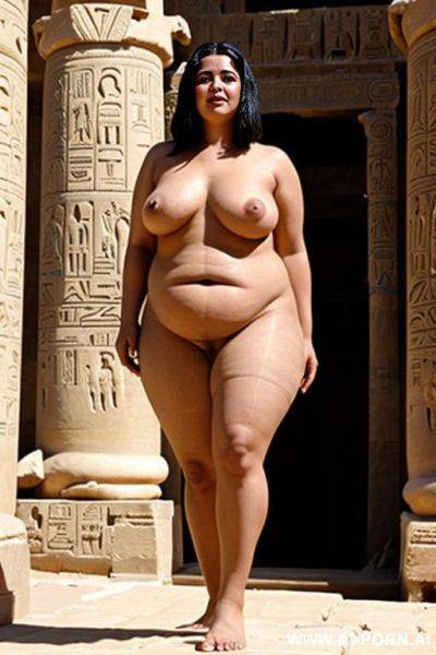 Ancient egyptian chubby naked female temple servant dances and shows her shaved vagina - ai-porn.ai - Egypt on pornintellect.com