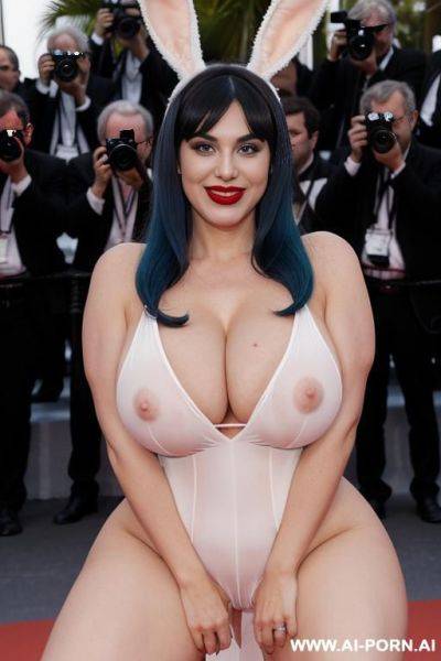 ((white woman)), (((saggy saggy saggy gigantic boobs))), monstruosly giant breasts, enormous tits, (((hour-glass figure))), ((deep massive cleavage)), huge ass with huge hips, ((wide hips)),, (long legs), - ai-porn.ai on pornintellect.com