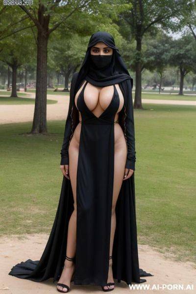 Pakistani niqab wife bikini in park - ai-porn.ai - Pakistan on pornintellect.com