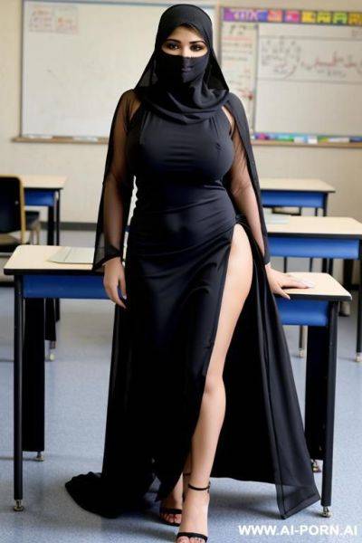 Pakistani niqab wife bikini in classroom - ai-porn.ai - Pakistan on pornintellect.com