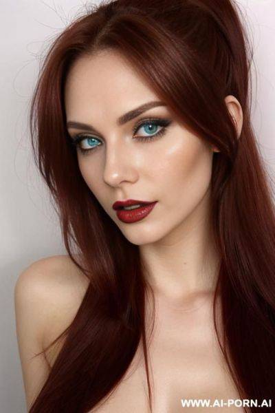 Gorgeous sexy horny tits vampire woman with blue eyes and brown hair, she is covered in a huge amount of cum and she want to fuck so bad she is pretty and - ai-porn.ai on pornintellect.com