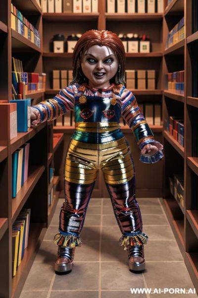 With latex outfit, crossed legs, high hell, dominant, peitsche - ai-porn.ai on pornintellect.com