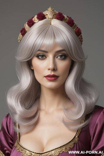 1th century baroque wig - ai-porn.ai on pornintellect.com