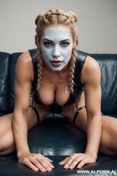 Blonde braids, aheageo cumshot - ai-porn.ai on pornintellect.com