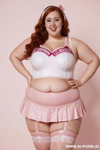 Half-length photo, ((half body photo shot close up)). as a set in the laundry area, a ((very obese)) fat chubby fat thick and bbw redhead british, she is washing clothes and is soaked in - ai-porn.ai - Britain on pornintellect.com