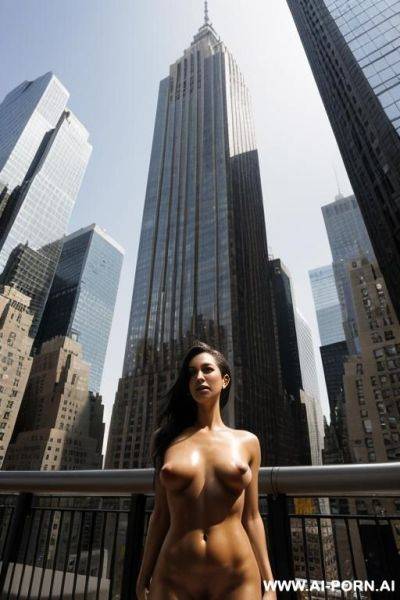 Naked giant (taller then skyscrappers) female in newyork, - ai-porn.ai on pornintellect.com