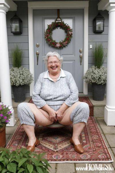 Saggy tits, 0 years old, hairy pubic, fully naked, wrinkly, lifting dress, - ai-porn.ai on pornintellect.com