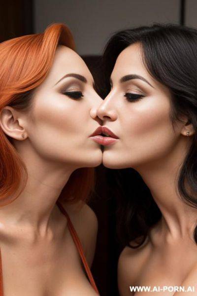 A gulf woman kissing another woman one of them have dick - ai-porn.ai on pornintellect.com