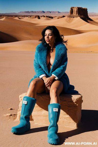 Latina wearing blue uggs boots naked - ai-porn.ai on pornintellect.com