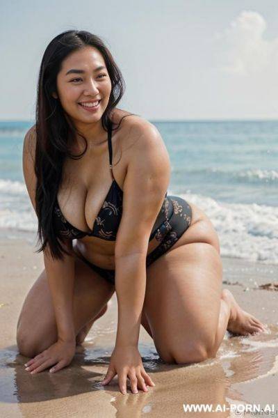 (tall), (asian), (massive, gigantic, thick, strong, tight asian woman), (massive, gigantic, thick, strong, powerfull, tight thighs), (massive, higantic, thick, wide, tight hips), (massive, gigantic, thick, - ai-porn.ai on pornintellect.com