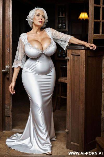 Granny silver hair night gown big tits - ai-porn.ai on pornintellect.com