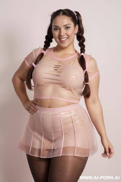 (((sexy tall curvy cheerleader giantess))), ((((gigantic female giant)))) , (((extremelly transparent cheerleader dress, see-through on naked body))), ((see-through dress)), ((((fulltransparent see-through skirt - ai-porn.ai on pornintellect.com