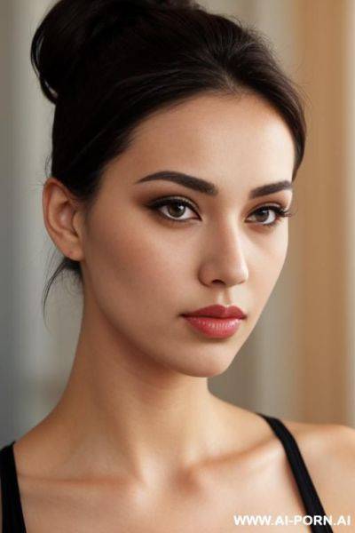 Natural lady, ((snub nose)), pout mouth, full lips, some s - ai-porn.ai on pornintellect.com