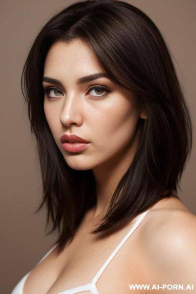 Natural fit lady, ((snub nose)), pout mouth, full lips, s - ai-porn.ai on pornintellect.com