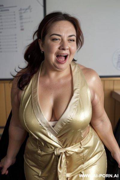 Bigger arms, full-length portrait photo of a stunningly beautiful strong woman, view from front, sports bra, leggins, showing her forearms, zoom out, whole body, low camera angle, ponytail, (((eye - ai-porn.ai on pornintellect.com