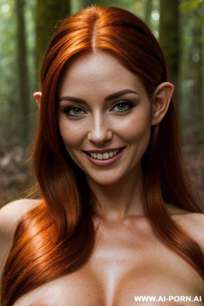 Hot naked elf in a forest - ai-porn.ai on pornintellect.com