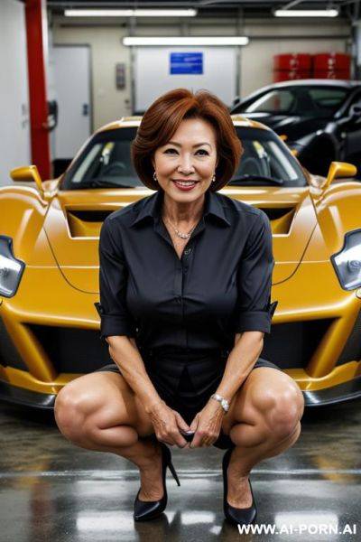 A beautiful gilf woman, (very hairy pussy), - ai-porn.ai on pornintellect.com