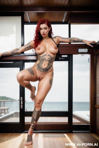 (legs open with pussy showing) - ai-porn.ai on pornintellect.com