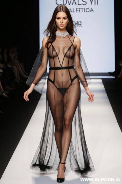 Catwalk transparent dress vagina - ai-porn.ai on pornintellect.com