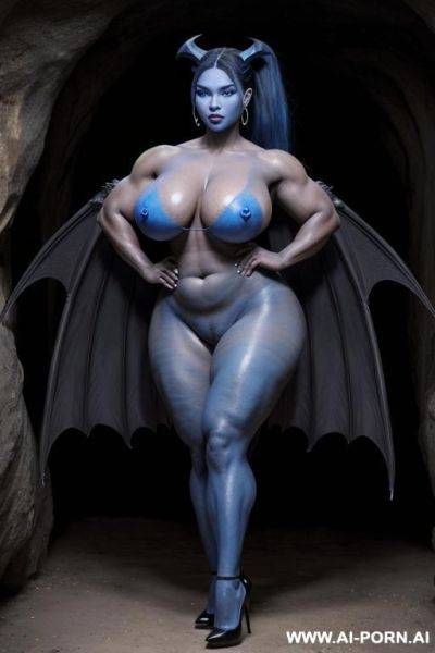 Realistic look, super realistic, frontal view, devil woman, succubus, mistress of the underworld, goddess of darkness, powerful and cruel, sexy and beautiful, beautiful face, plump lips, elf ears, - ai-porn.ai on pornintellect.com