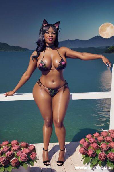 Full shot in high resolution, masterpiece, totally nude, totally naked, extremely voluptuous ass, extremely big ass, extremely thick ass, athletic thick thighs, athletic thick long legs, athletic - ai-porn.ai on pornintellect.com