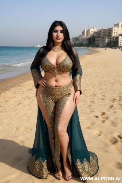 Pretty face chubby naked big ass wide hips full body view oiled - ai-porn.ai on pornintellect.com