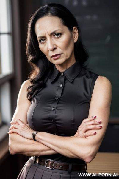 Milf, strict, teacher, long skirt - ai-porn.ai on pornintellect.com