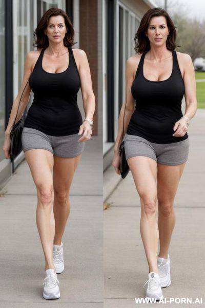 (suburban mom) (sneakers) (walking) - ai-porn.ai on pornintellect.com