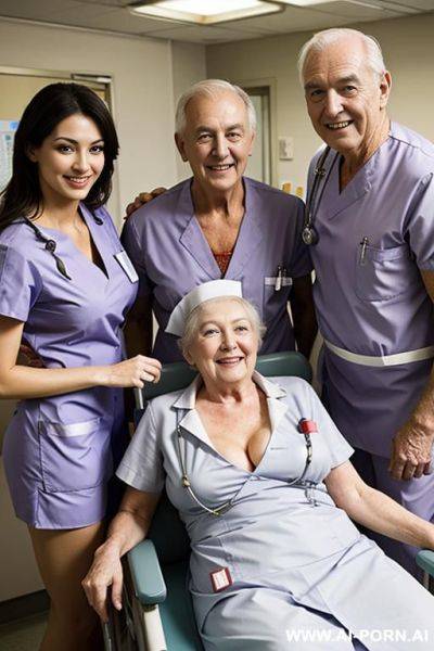 Surrounded by old men - ai-porn.ai on pornintellect.com