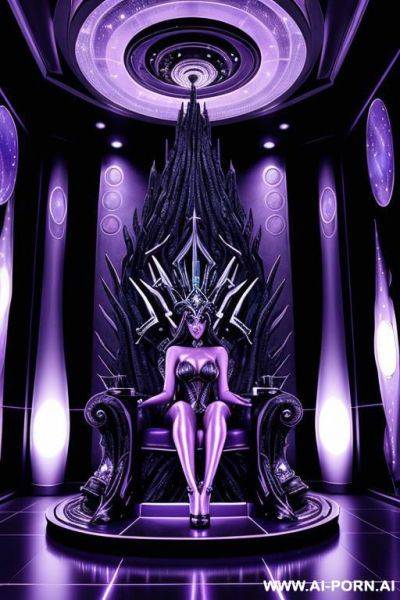 (extraterrestrial princess) (space ship) (throne room) - ai-porn.ai on pornintellect.com