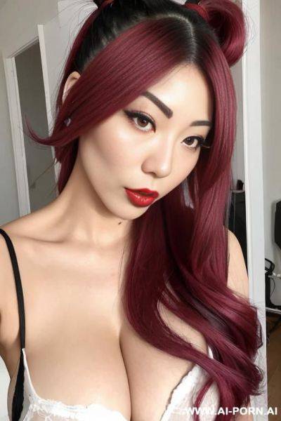 Mixed-race asian italian, red lips, slutty - ai-porn.ai - Italy on pornintellect.com