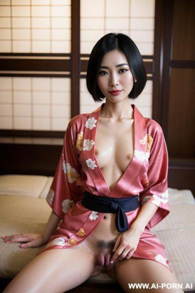 Ultra realistic asian woman, double asshole fuck, two penis in asshole, double anal sex - ai-porn.ai on pornintellect.com