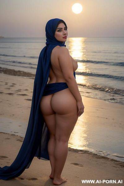 Pretty face chubby naked wide hips full body view oiled - ai-porn.ai on pornintellect.com