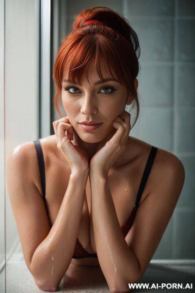 Redhead women, bangs, ponytail - ai-porn.ai on pornintellect.com