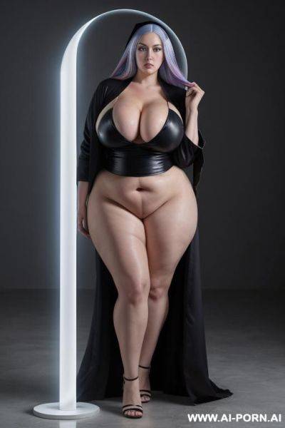 Long hair, thick hair, messy hair, blonde, tall, giantess, giant, huge boobs, massive boobs, ((0 zz-cup)), hourglass body, thick thighs, wide hips, thick ass, huge ass, tall, milf, pawg, tall, - ai-porn.ai on pornintellect.com